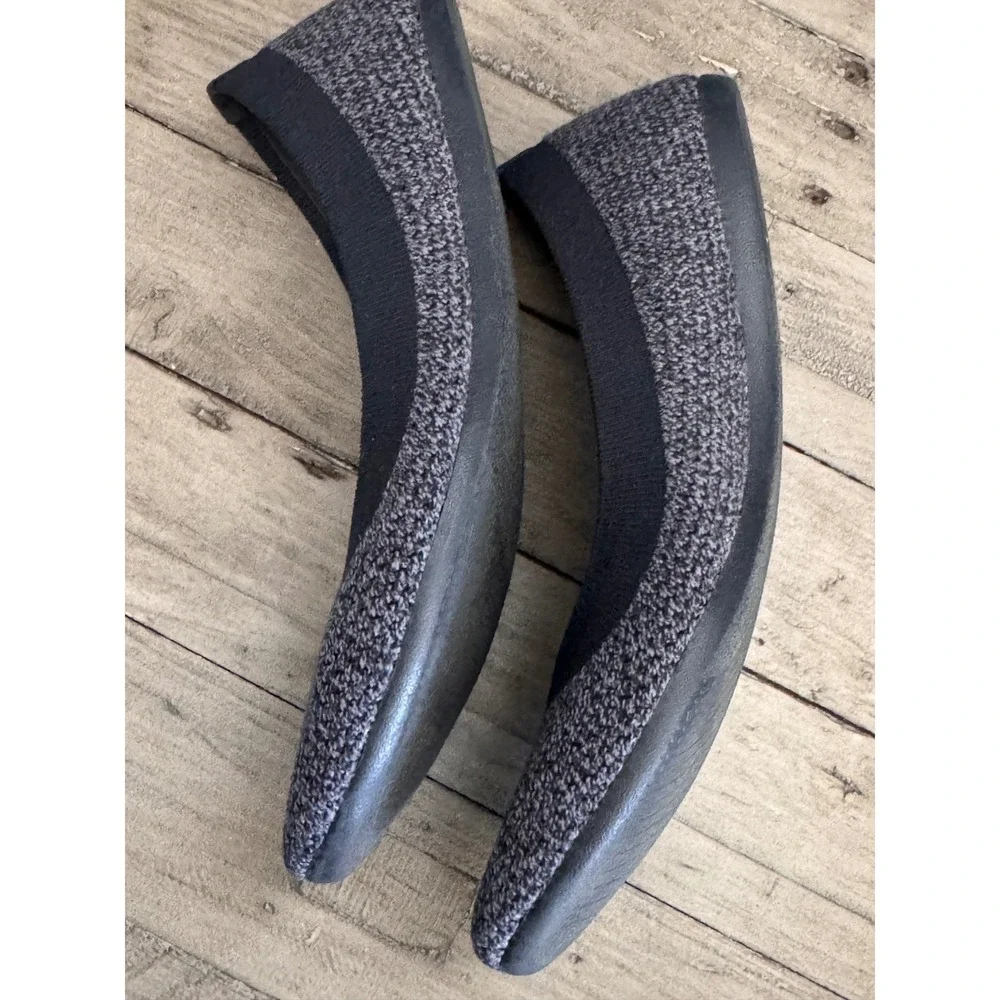 Allbirds Tree Breezers‎ Charcoal Grey Knit Ballet Flats Womens 9.5 TB W9.5